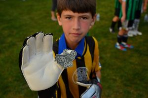 Mack with his 8v8 Medal